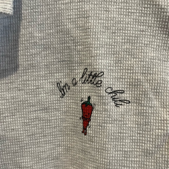 “I’m a little chili” Waffle Shirt - Picture 2 of 3